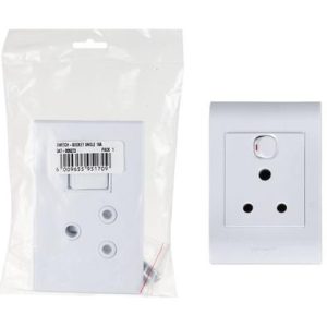 SWITCH-SOCKET SINGLE 16AMP
