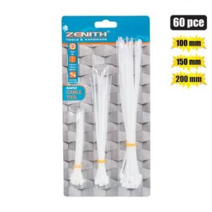 CABLE-TIES 100/150/200mm WHT 60's ZENITH