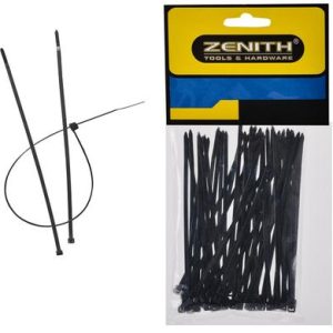 CABLE-TIES 2.5x100mm BLACK 50's ZENITH