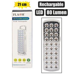 LANTERN LED RECHARGEABLE 21cm 80lumen
