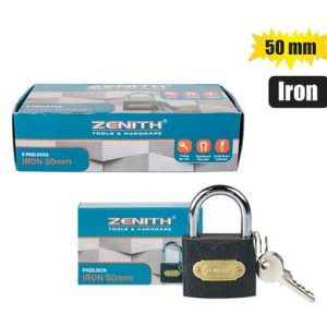 PADLOCK ZENITH IRON 50mm BOXED