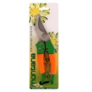 SHEARS PRUNING "BY-PASS" ORANGE HANDLE