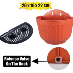 PLANTER WALL MOUNT 26x16x22cm PLASTIC