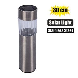 SOLAR GARDEN LIGHT 30cm S/STEEL