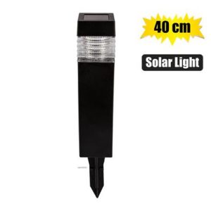 SOLAR GARDEN LIGHT 40cm PLASTIC SQUARE