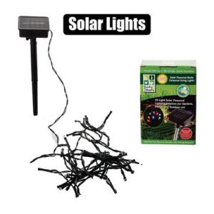 SOLAR GARDEN LIGHT STRING COLOURS 50'S