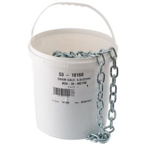 CHAIN GALV 6.0x32mm BOX-30-METRE
