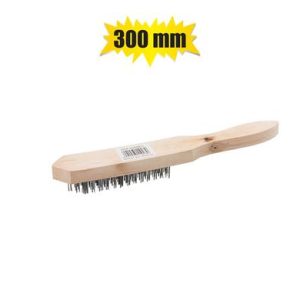 BRUSH WIRE FINE W/HANDLE 300mm 5-ROW