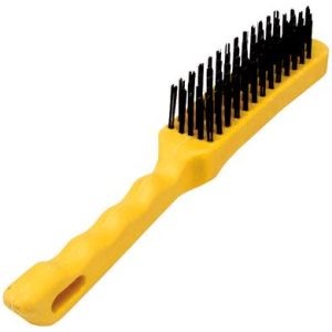 BRUSH WIRE BRAZE+WELD 5-ROW PL-HANDLE