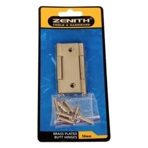 HINGE BRASSED-BUTT+SCREWS 50mm 1PR