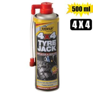 SHIELD TYRE-JACK INFLATER 4x4 500ml
