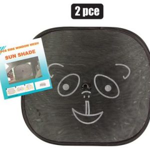 CAR SUN-SHIELD 2PCE ANIMAL-DESIGNS ASSTD