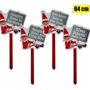 XMAS ELF PLANT STICK 64cm