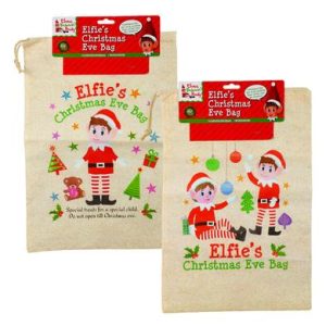 XMAS ELF DRAWSTRING BAG