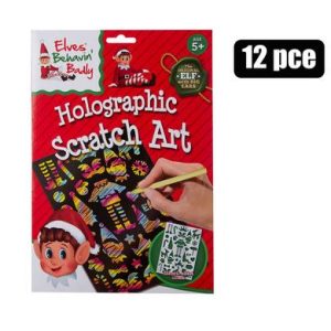 XMAS ELF SCRATCH SET HOLOGRAPHIC