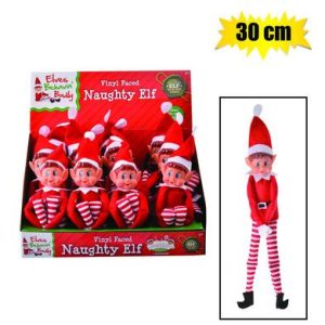 XMAS ELF NAUGHTY 30cm