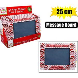 XMAS ELF STATIONERY MESSAGE BOARD 25cm