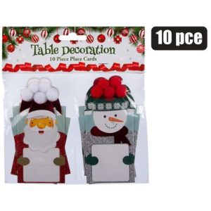 XMAS TABLE DECOR PLACE CARDS 10pc