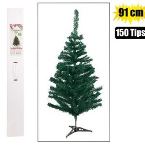 XMAS TREE 91cm GREEN (150 TIPS) DELUXE