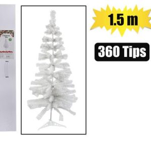 XMAS TREE 1.5m WHITE (360 TIPS) BOXED