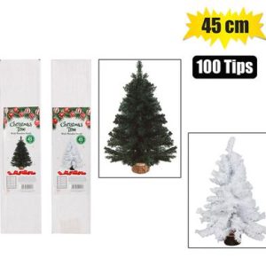 XMAS TREE 45cm WOODEN STAND (100 TIPS)