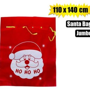 XMAS DRESS UP SANTA BAG JUMBO 110x90cm