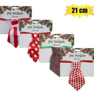 XMAS PET DRESS UP TIE 21cm DIAMETER