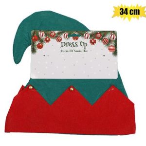 XMAS DRESS UP ELF HAT 34cm