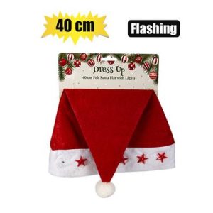 XMAS DRESS UP SANTA HAT&FLASH STARLIGHTS