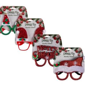XMAS DRESS UP NOVELTY GLASSES