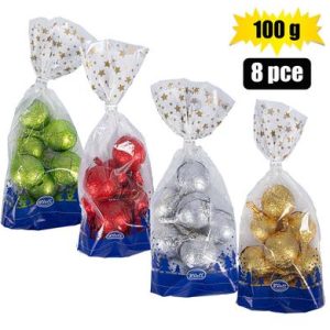 XMAS CONFEC CHOC KL BAUBLE BAG 100g