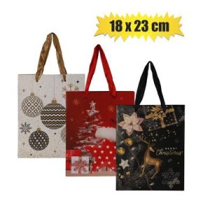 XMAS STATIONERY GIFT BAG MEDIUM 18x23cm