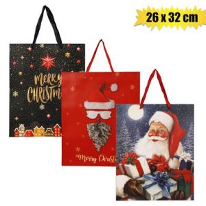 XMAS STATIONERY GIFT BAG LARGE 26x32cm