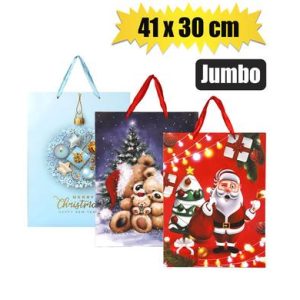 XMAS STATIONERY GIFT BAG JUMBO 41x30cm