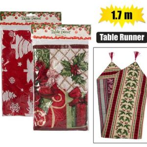 XMAS TABLE DECOR RUNNER 1.7m
