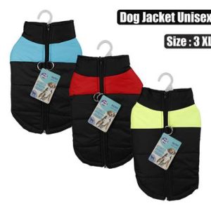 PET DOG JACKET WITH ZIP UNISEX-3XL