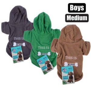 PET DOG SHIRT WINTER BOY PAW/BONE-M