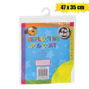 PET DOG COAT REFLECTIVE SMALL 47x35cm