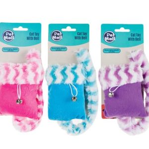 PET CAT TOY PLUSH W/BELL