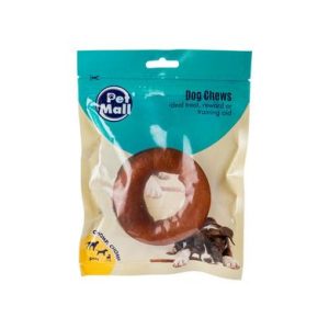 PET DOG CHEW RAWHIDE SMK DONUT 10cm