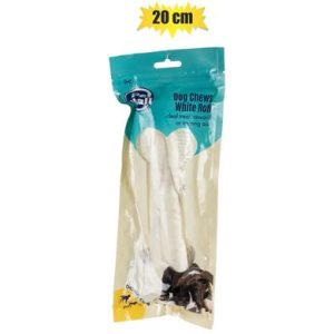 PET DOG CHEW RAWHIDE ROLL 20cm