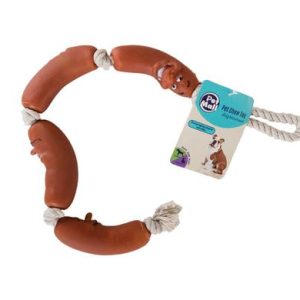 PET DOG CHEW TOY SAUSAGES