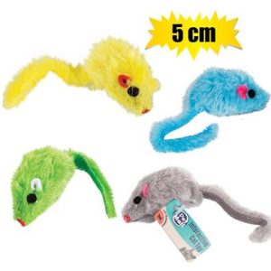 PET CAT TOY ASSTD MOUSE 5cm PDQ