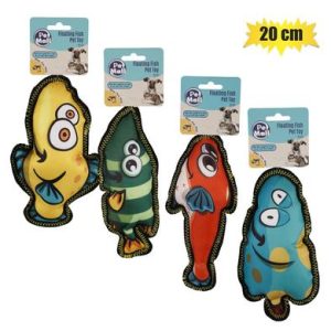 PET DOG/CAT TOY FLOATING FISH ASST 20cm