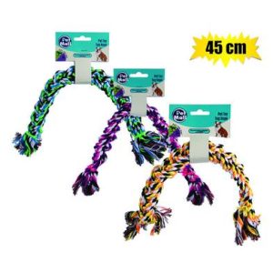 PET DOG TOY TUG-ROPE BRAIDED 45cm