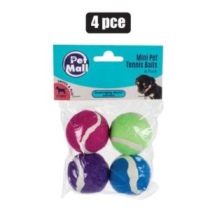 PET TOY MINI TENNIS BALLS PK-4