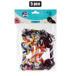 PET TOY PUPPY TUG CHEWS PK-5