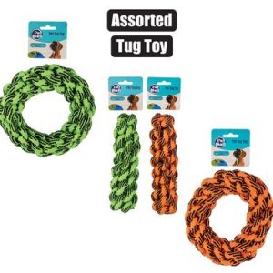 PET DOG TOY ROPE RING/STICK LARGE