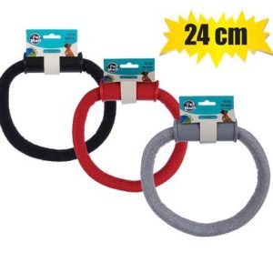 PET DOG TOY TUG-ROPE ROUND WITH HANDLE