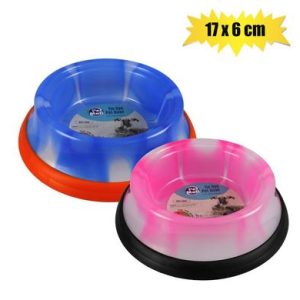 PET DOG/CAT BOWL TIEDYE FINISH 17x6cm